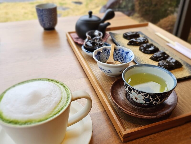 抹茶オレとわらび餅